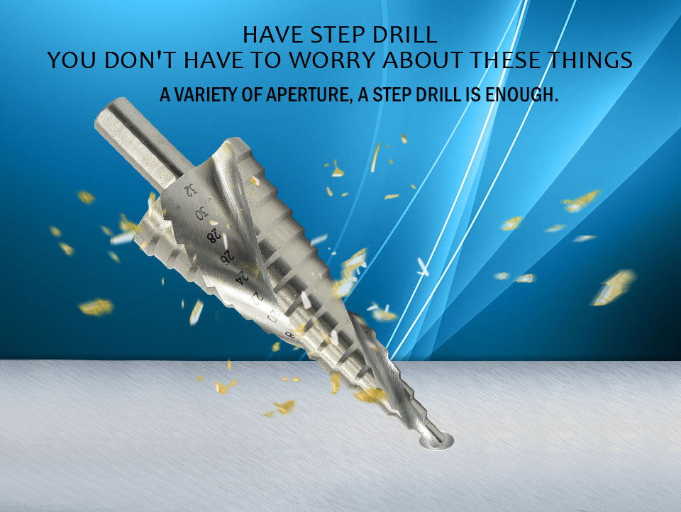 Pagoda Drill Hexagon Screw Drill HSS Power Tools - KiwisLove