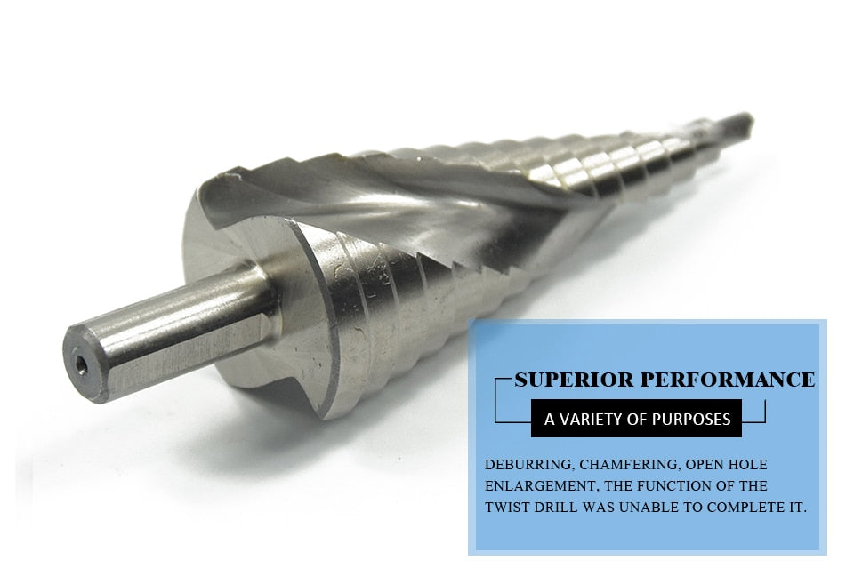 Pagoda Drill Hexagon Screw Drill HSS Power Tools - KiwisLove