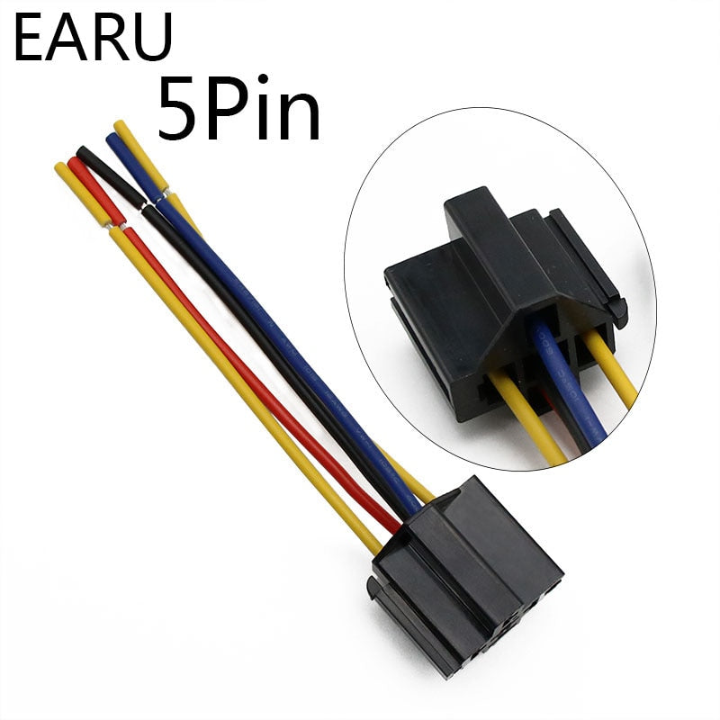 Waterproof Automotive Relay Car  With Black Red Copper Terminal Socket - KiwisLove