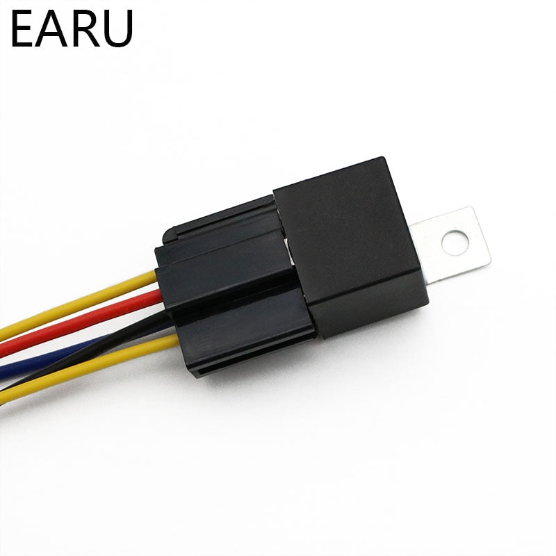 Waterproof Automotive Relay Car  With Black Red Copper Terminal Socket - KiwisLove