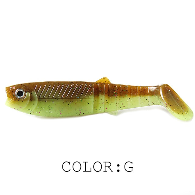 NEW cannibal baits 3D color bicolor smell  96mm/80mm/62mm  T Tail - KiwisLove