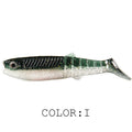 NEW cannibal baits 3D color bicolor smell  96mm/80mm/62mm  T Tail - KiwisLove