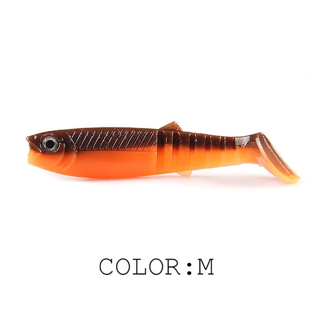 NEW cannibal baits 3D color bicolor smell  96mm/80mm/62mm  T Tail - KiwisLove