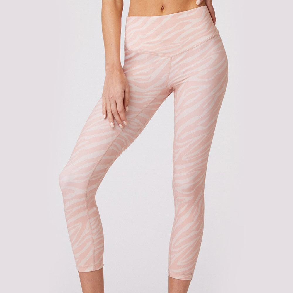 Women Yoga Suits Fitness Strip Digital Print Sets Woman Sportwear Gym Running Clothing 6 - KiwisLove