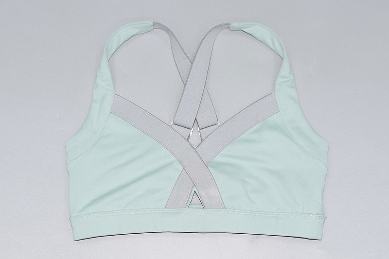 Fitness Women Yoga Set Mesh Patchwork Ensemble Sportswear Gym Running - KiwisLove