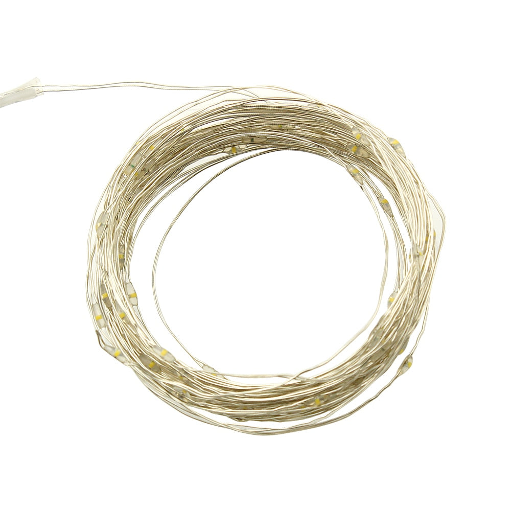 Outdoor LED Solar String Fairy Lights Flashing Lamps Waterproof Christmas Decoration for Home Garden - KiwisLove