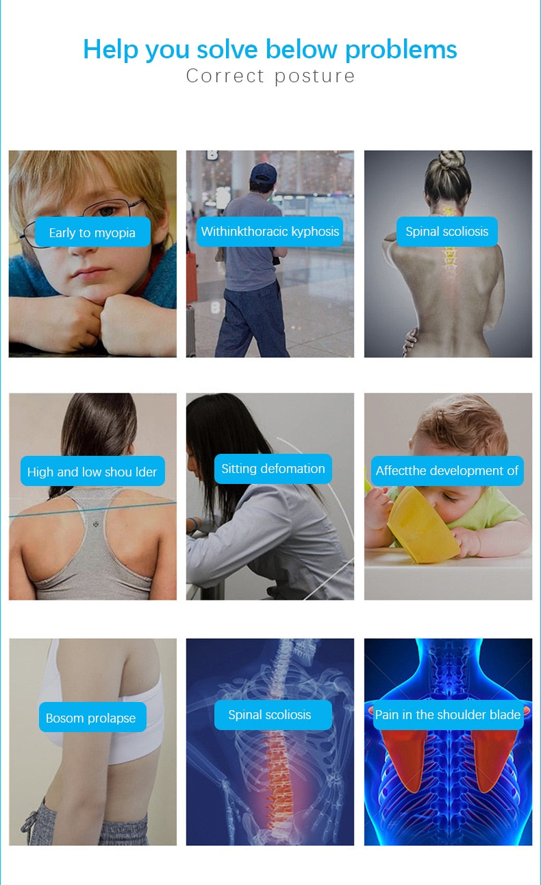 Adjustable Posture Corrector Back Support Shoulder Back Corset Posture - KiwisLove