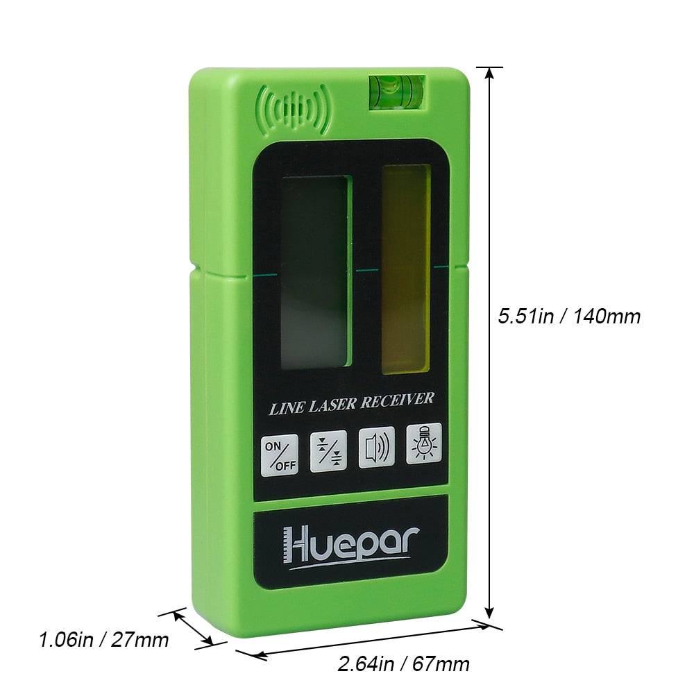 Huepar Laser Level Receiver Detector LR-5RG-GN - KiwisLove