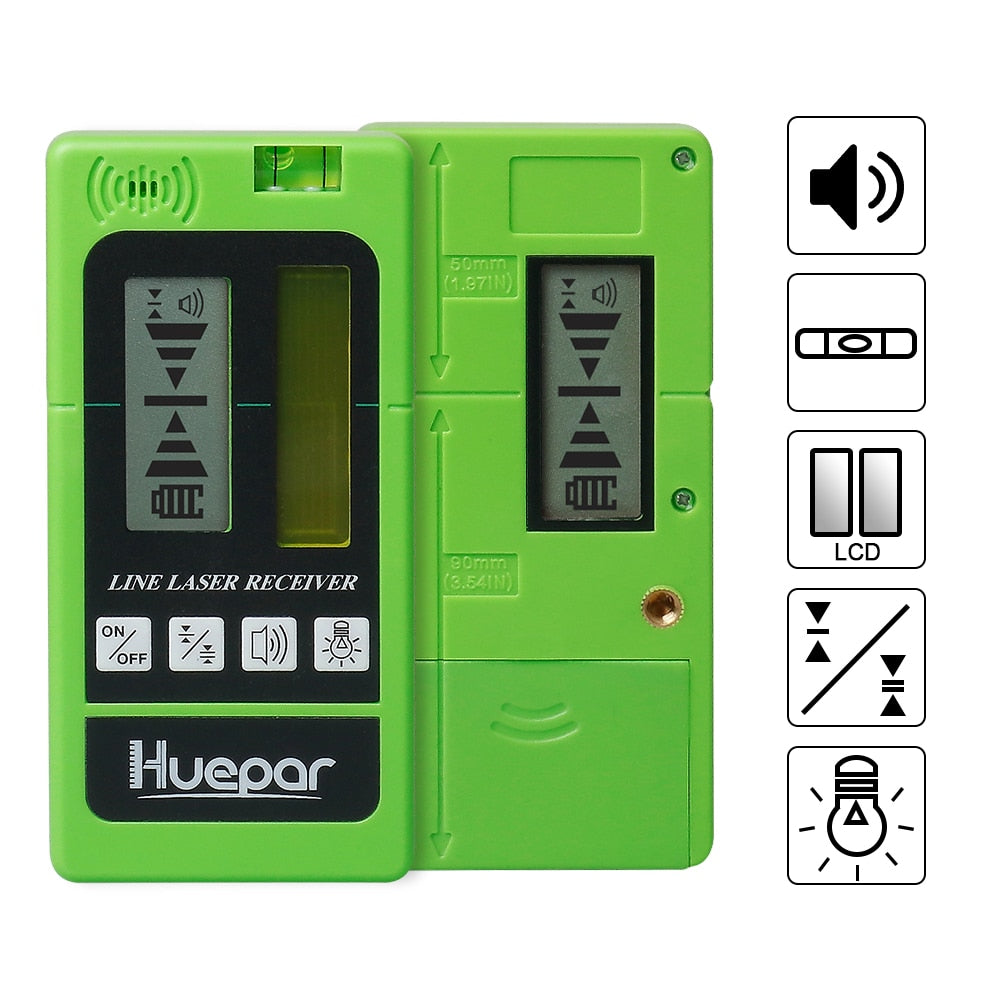 Huepar Laser Level Receiver Detector LR-5RG-GN - KiwisLove