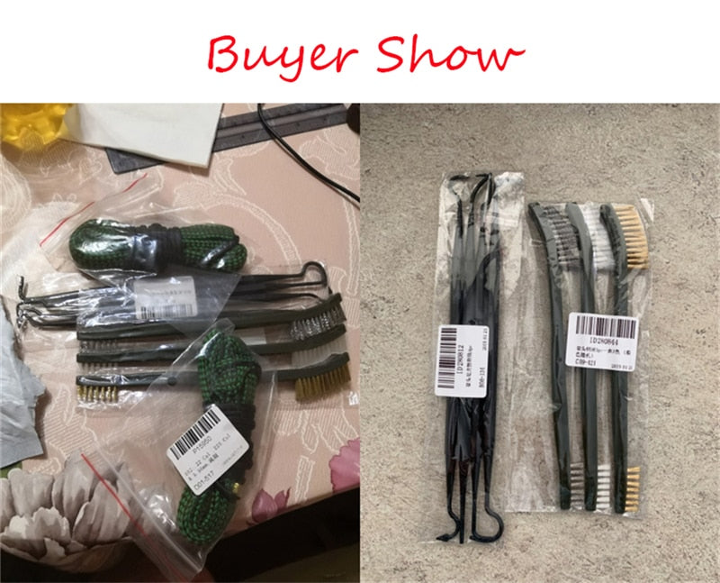7pcs/Set 3pcs Steel Wire Brush + 4pcs Nylon Pick Set Universal Gun Hunting Cleaning Kit Tactical Rifle Pistol Gun Cleaning Tool - KiwisLove