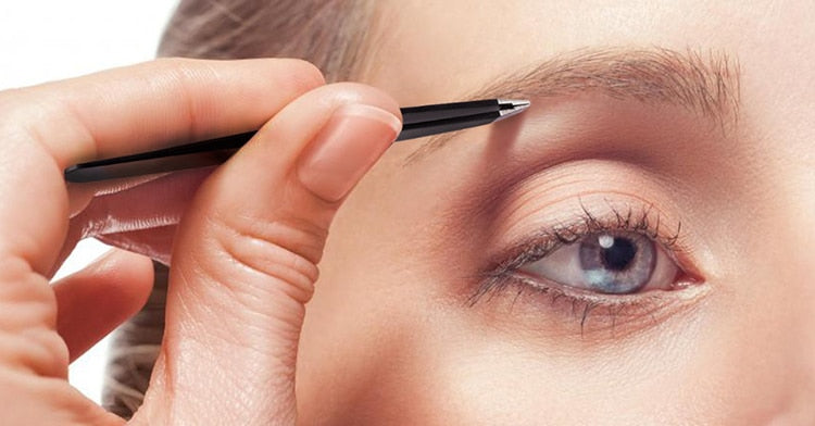 Professional Stainless Steel Slant Tip Tweezer Precision Eyebrow Tweezer - KiwisLove