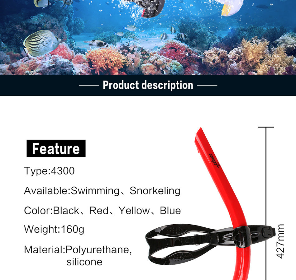 Copozz Professional Open Top Snorkels Swimming Diving Snorkeling Beginer - KiwisLove