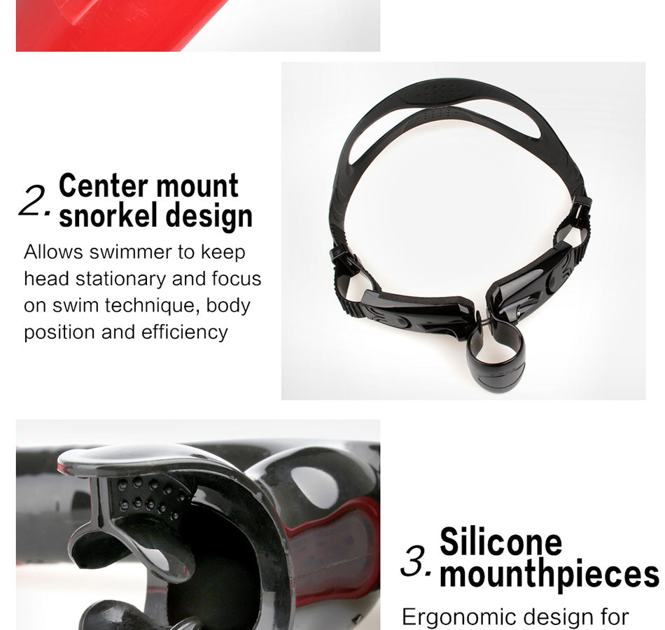 Copozz Professional Open Top Snorkels Swimming Diving Snorkeling Beginer - KiwisLove