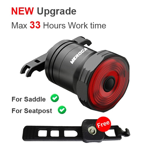 NEWBOLER Smart Bicycle Rear Light Auto Start/Stop Brake Sensing - KiwisLove