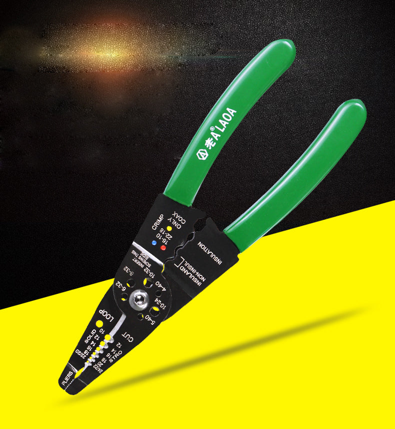 LAOA 8inch Wire Stripping Pliers Practical Multi-function Crimp  Electric Pliers - KiwisLove