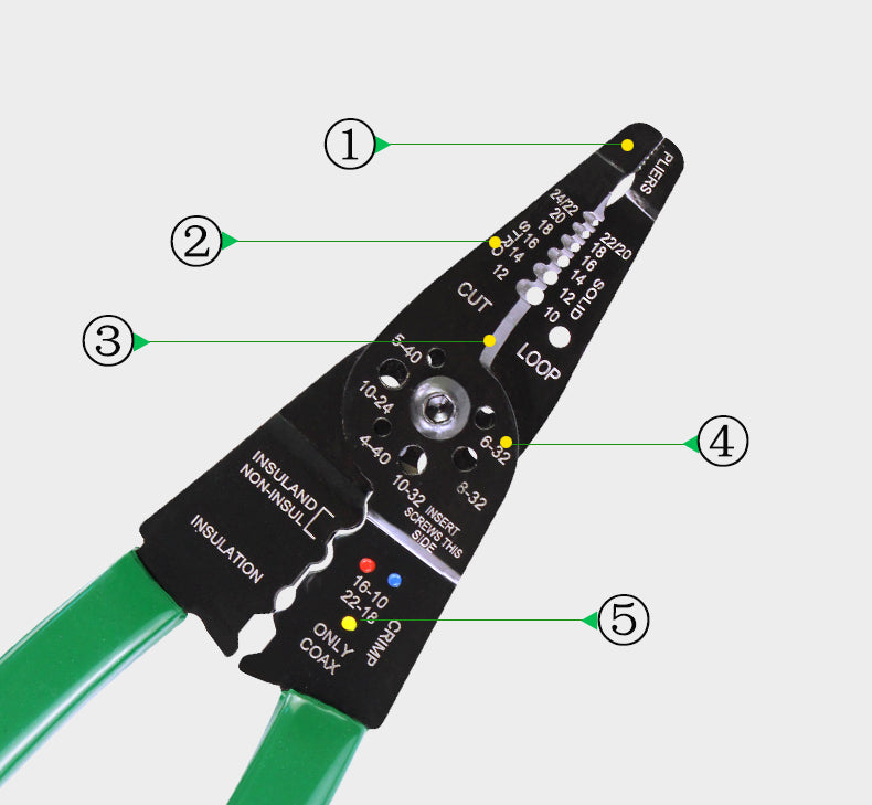 LAOA 8inch Wire Stripping Pliers Practical Multi-function Crimp  Electric Pliers - KiwisLove