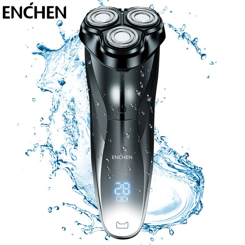 ENCHEN Rechargeable  IPX7 Waterproof Electric Shaver Men Rotary Razors - KiwisLove