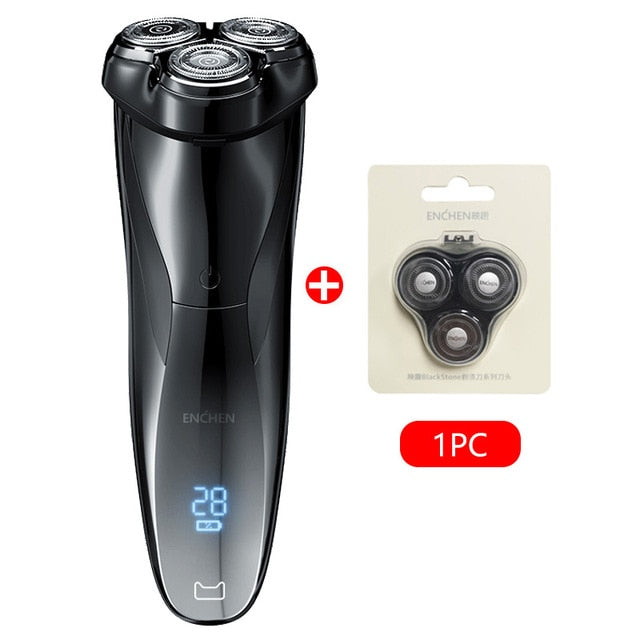 ENCHEN Rechargeable  IPX7 Waterproof Electric Shaver Men Rotary Razors - KiwisLove