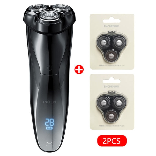 ENCHEN Rechargeable  IPX7 Waterproof Electric Shaver Men Rotary Razors - KiwisLove
