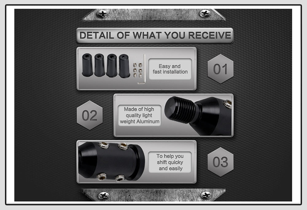 Universal Car Manual Gear Shift Knob Adapter For M10x1.5/M12x1.25 Thread Aluminum Alloy WLR-SBA01 - KiwisLove