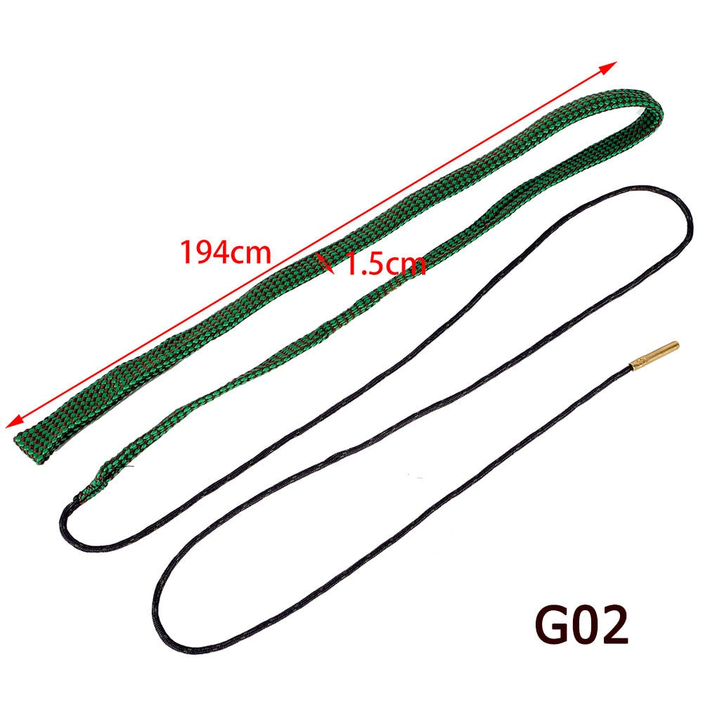Hunting Gun Accessories Bore Cleaner .22 Cal.223 Cal.38 Cal& 5.56mm 7.62mm 12GA Rifle Cleaning Tool Rifle Barrel Calibre Rope - KiwisLove