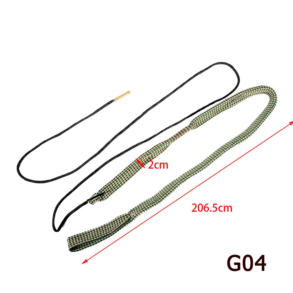 Hunting Gun Accessories Bore Cleaner .22 Cal.223 Cal.38 Cal& 5.56mm 7.62mm 12GA Rifle Cleaning Tool Rifle Barrel Calibre Rope - KiwisLove