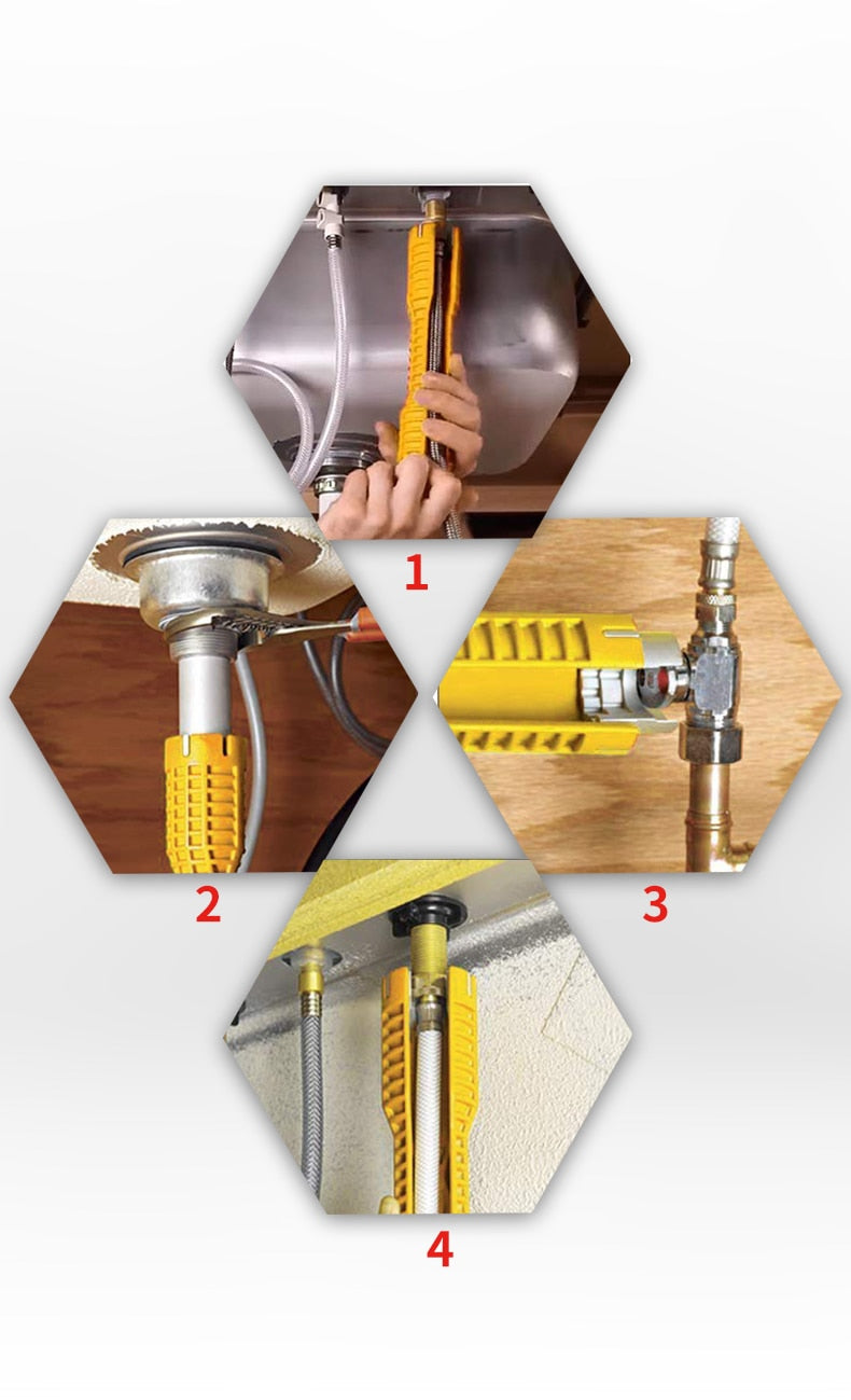 Multifunctional Water Pipe Double End Wrench Basin Bottom Pliers Sleeve - KiwisLove