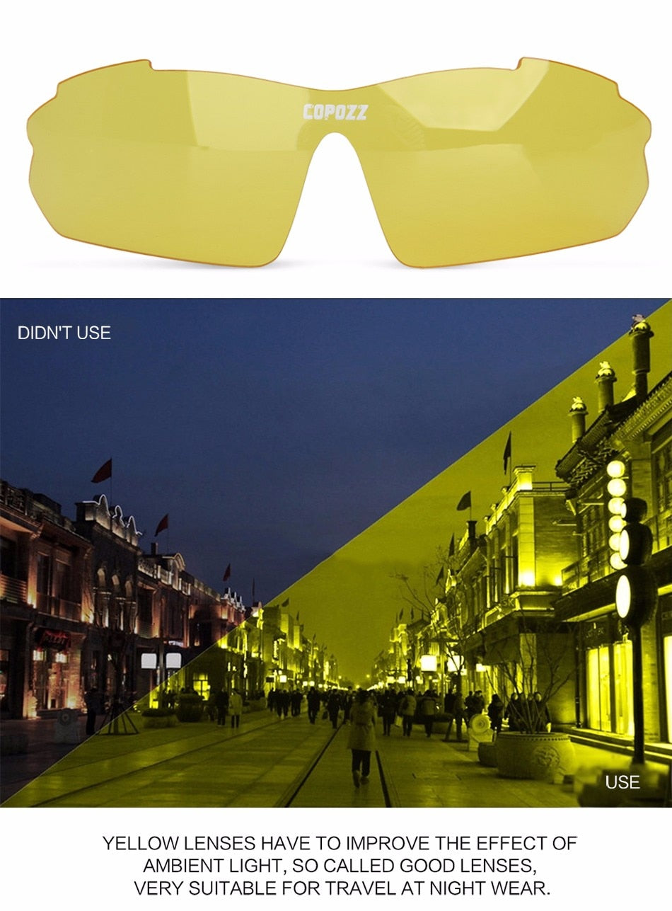 COPOZZ Cycling Glasses Mountain Bike Bicycle Cycling Sunglasses MTB - KiwisLove