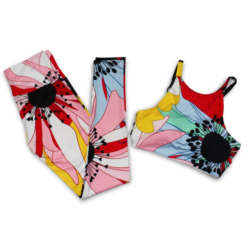 Size S Yoga Set Woman Sportswear Fitness Suit Gym  Running Workout - KiwisLove