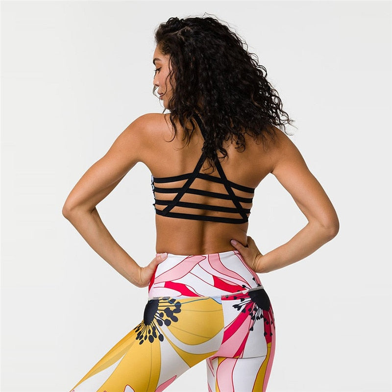 Size M Yoga Set Woman Sportswear Fitness Suit Gym  Running Workout - KiwisLove