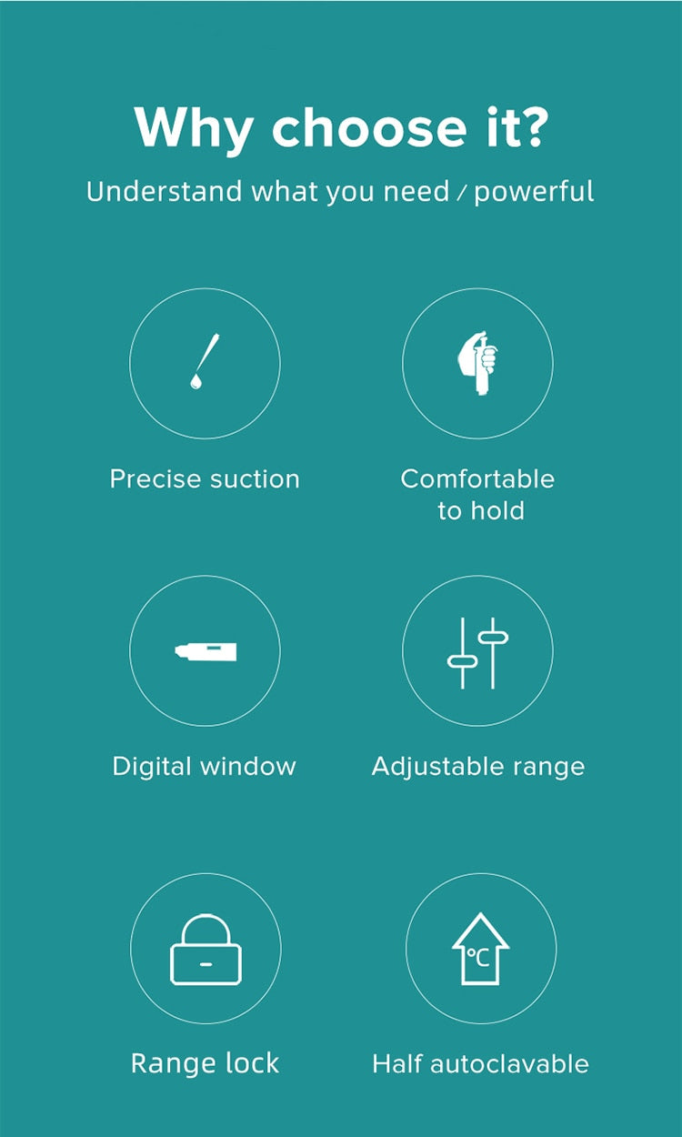 JOANLAB Laboratory Pipette Plastic Single Channel Digital Adjustable - KiwisLove