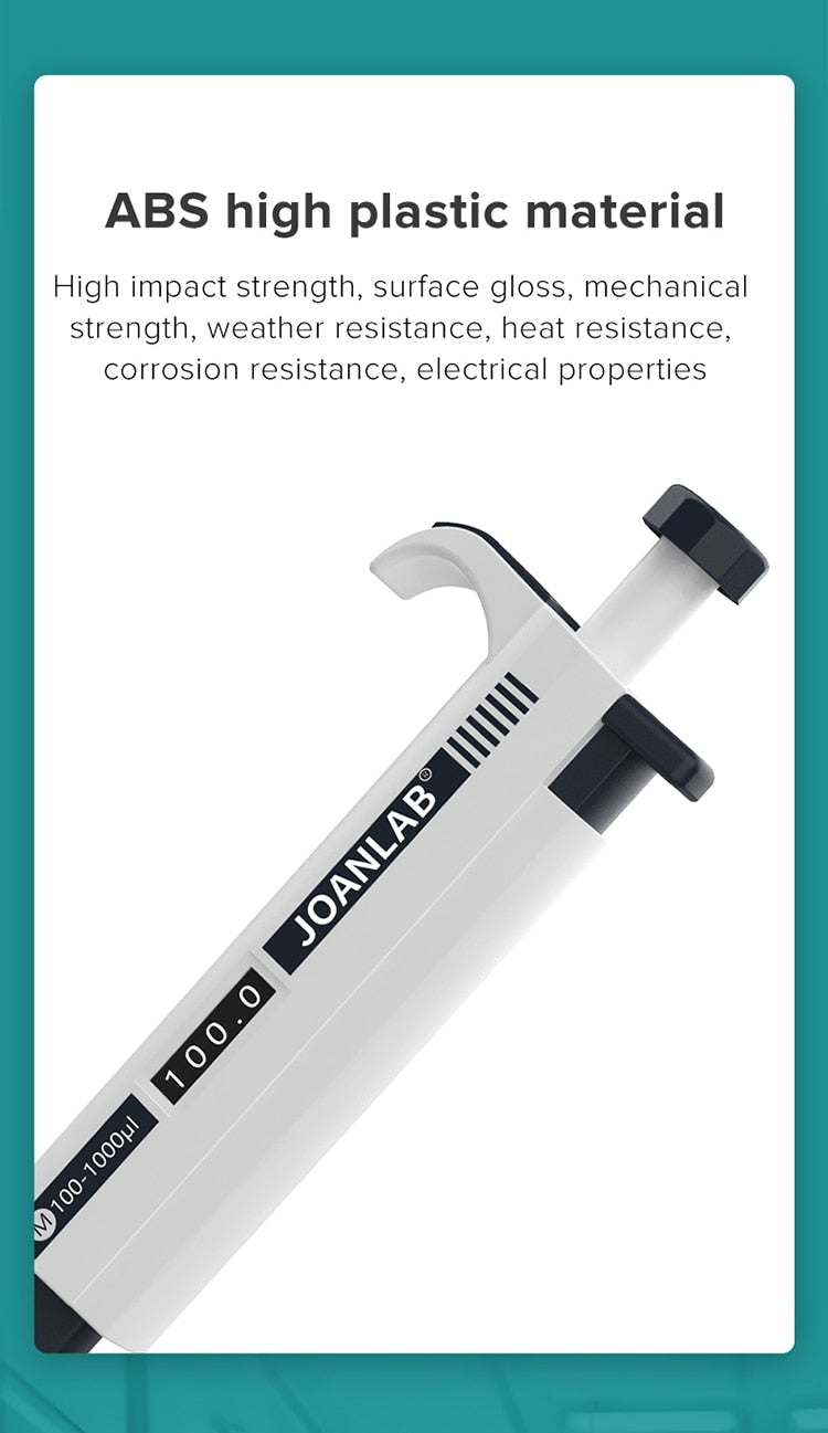 JOANLAB Laboratory Pipette Plastic Single Channel Digital Adjustable - KiwisLove