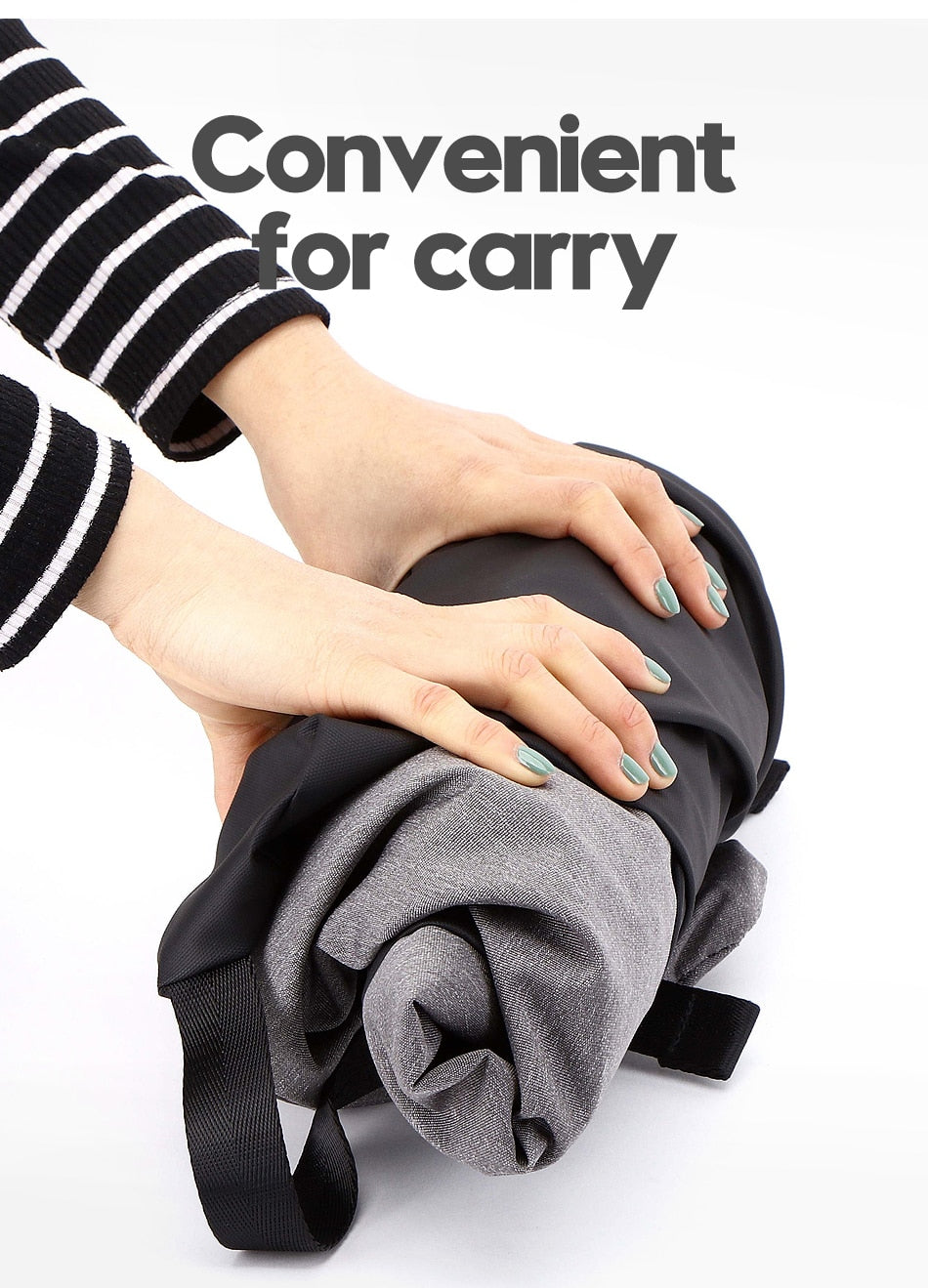 COPOZZ Gym Bag USB Charging Shoe Compartment 35-55L Capacity Gray - KiwisLove