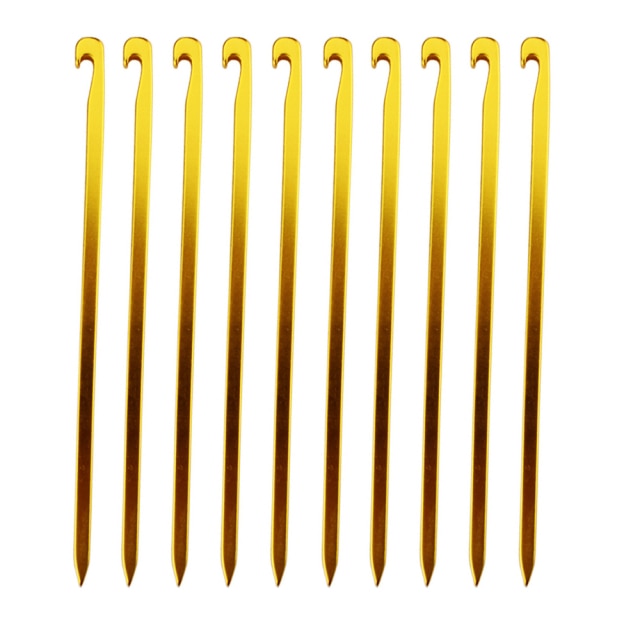 10 pcs Aluminum Alloy Tent Pegs Garden Stakes Ground Nail Heavy Duty - KiwisLove