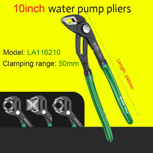 LAOA Fast Water Pump Pliers Pipe Wrench Plumbing Combination Pliers Universal Wrench Grip Pipe Wrench Plumber - KiwisLove