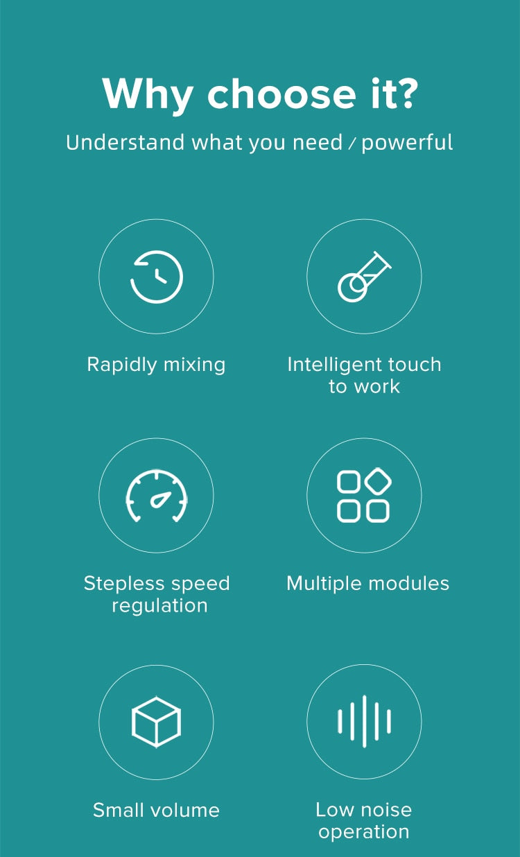 JOANLAB Mini Vortex Mixer Lab Equipment Oscillator Shaker - KiwisLove