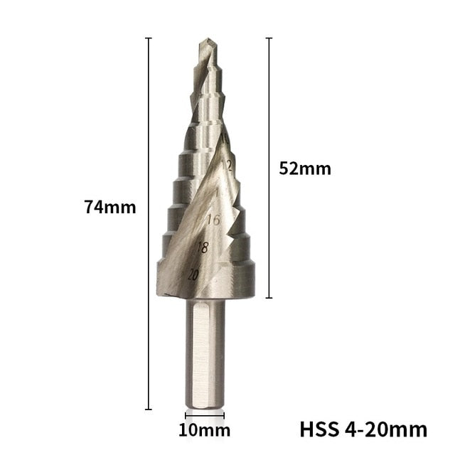 Pagoda Drill Hexagon Screw Drill HSS Power Tools - KiwisLove