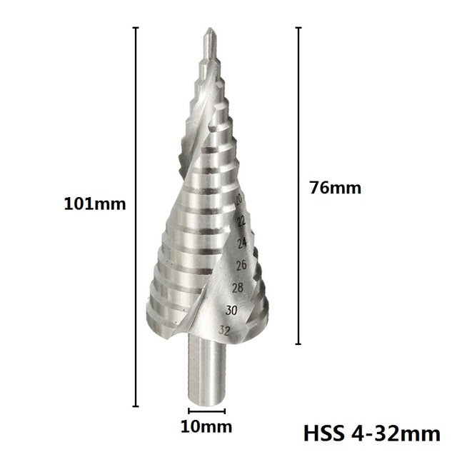 Pagoda Drill Hexagon Screw Drill HSS Power Tools - KiwisLove