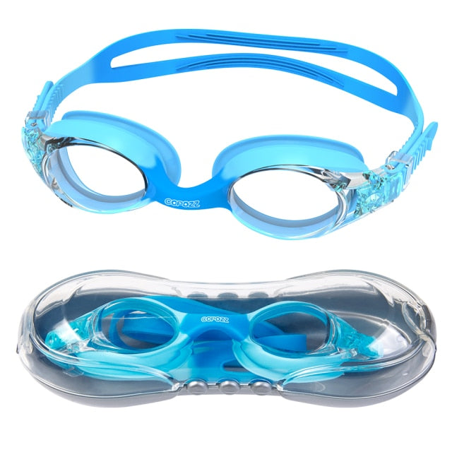 COPOZZ Swimming Goggles Kids Age 3-10 Waterproof Swimming Glasses - KiwisLove