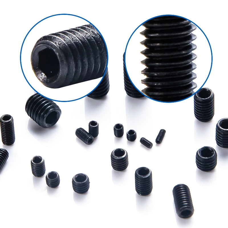 666pcs Screw Cup Point Grub Screw Hex Socket Set Screws Hexagon Headless Set - KiwisLove