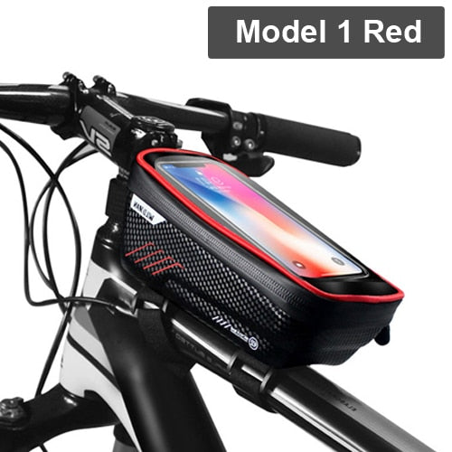 WILD MAN 2021 Bicycle Bag Frame Front Top Tube Cycling Bag Waterproof 6.5in Phone Case Touchscreen Bag MTB Pack Bike Accessories - KiwisLove