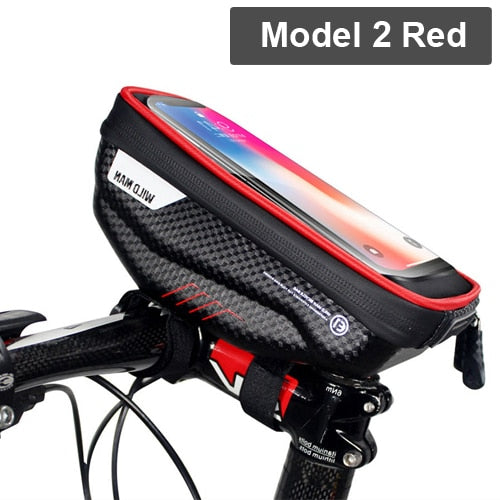 WILD MAN 2021 Bicycle Bag Frame Front Top Tube Cycling Bag Waterproof 6.5in Phone Case Touchscreen Bag MTB Pack Bike Accessories - KiwisLove