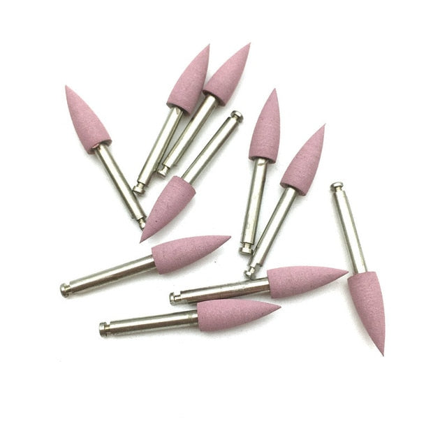 10pcs/bag Dental Silicone Grinding Heads Teeth Polisher for Low-speed Machine - KiwisLove
