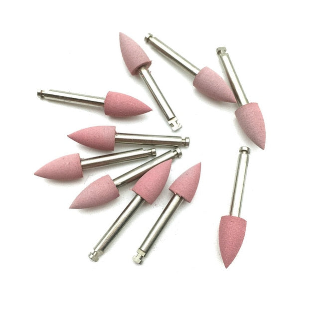10pcs/bag Dental Silicone Grinding Heads Teeth Polisher for Low-speed Machine - KiwisLove