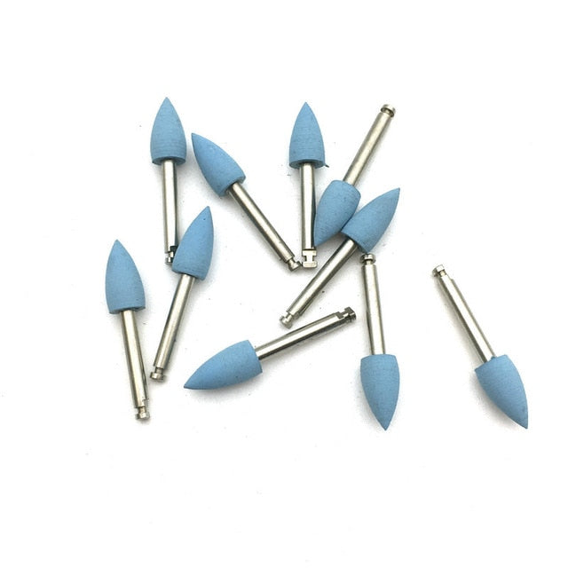 10pcs/bag Dental Silicone Grinding Heads Teeth Polisher for Low-speed Machine - KiwisLove