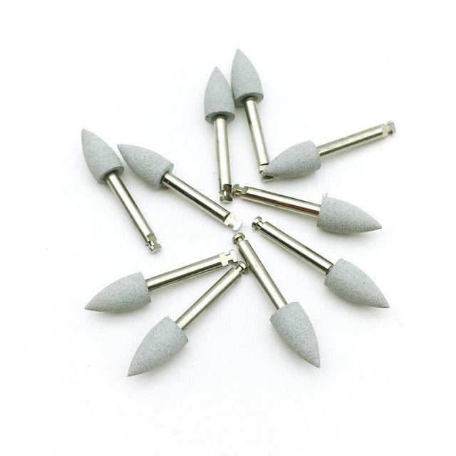 10pcs/bag Dental Silicone Grinding Heads Teeth Polisher for Low-speed Machine - KiwisLove