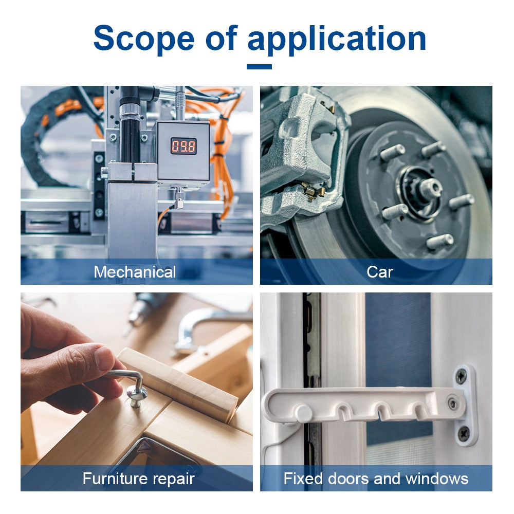 NINDEJIN Cross Recessed Round Head Screw Nut Washer Stainless Steel - KiwisLove