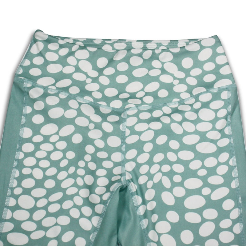 Women Yoga Set Dotted Tracksuit Gym Wear Running Tank Top Leggings Fitness Ensemble - KiwisLove