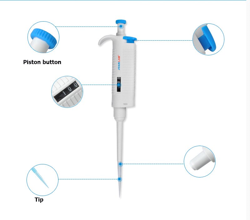 JOANLAB lab autoclavable Pipette-MicroPette Single Channel Auto Variable - KiwisLove