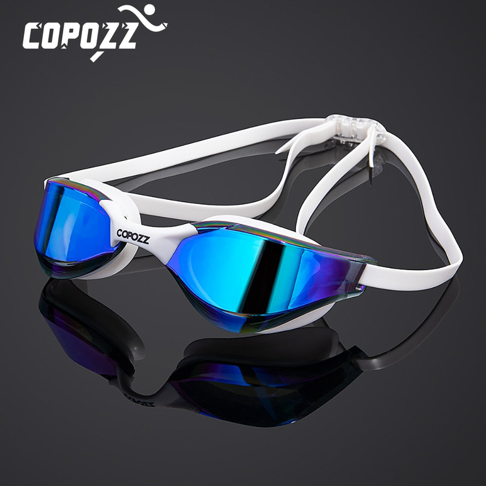 COPOZZ Professional Waterproof Clear Double Anti-fog Swim Glasses - KiwisLove